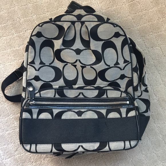 coach fabric backpack